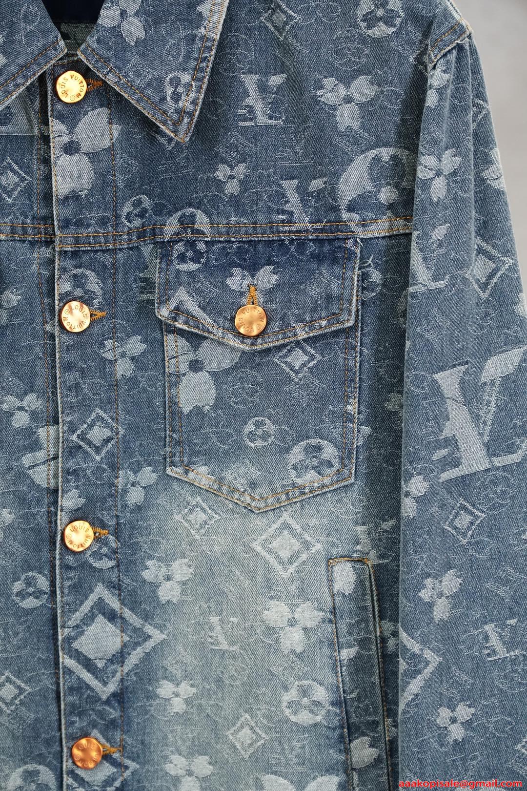 ルイヴィトン スーパーコピー デニムジャケット メンズ  クラシックシルエット 秋冬対応 重厚感 LOUIS VUITTON