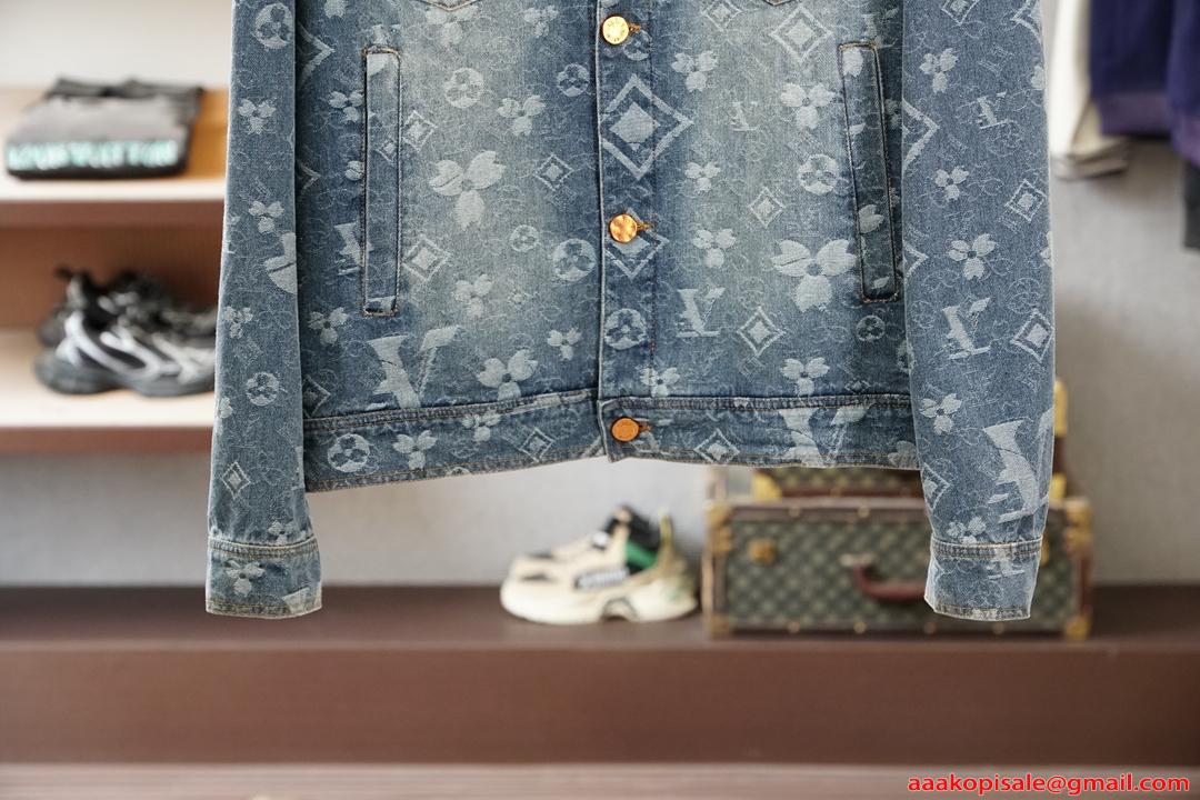 ルイヴィトン スーパーコピー デニムジャケット メンズ  クラシックシルエット 秋冬対応 重厚感 LOUIS VUITTON