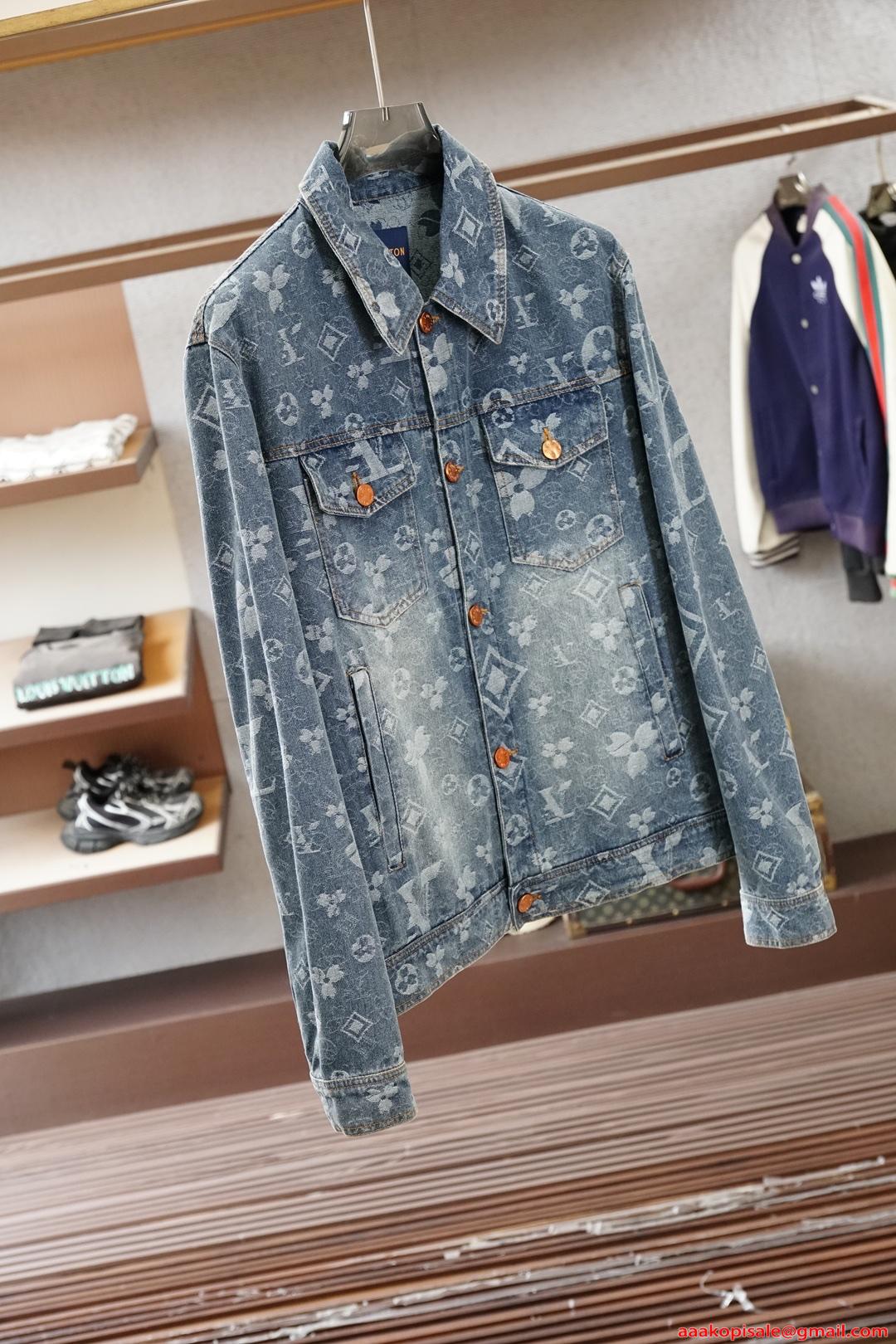 ルイヴィトン スーパーコピー デニムジャケット メンズ  クラシックシルエット 秋冬対応 重厚感 LOUIS VUITTON