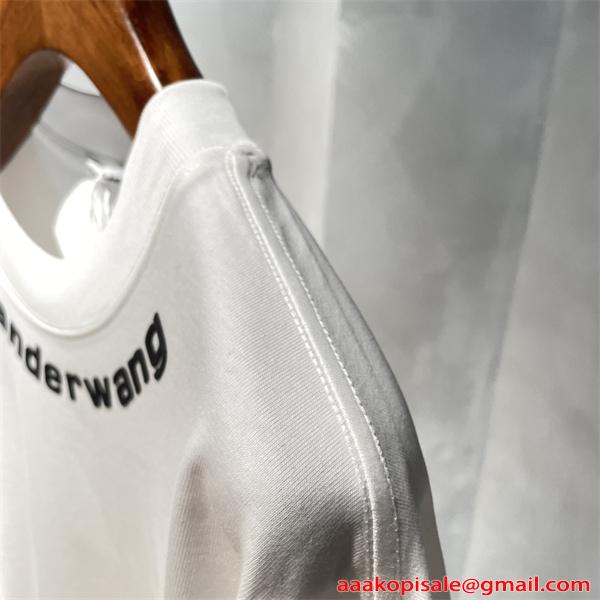 ロングスリーブTシャツ ワイドフィット Alexander wang ミニマルデザイン 韓国 アレキサンダーワン コピー