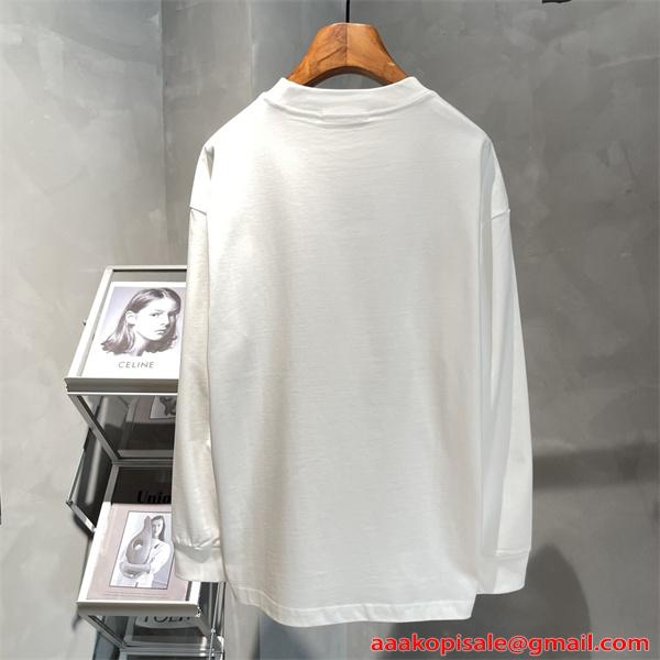 ロングスリーブTシャツ ワイドフィット Alexander wang ミニマルデザイン 韓国 アレキサンダーワン コピー