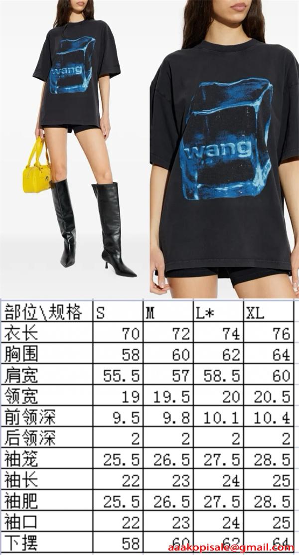 アレキサンダーワン コピー 半袖Tシャツ Alexander wang グラフィック