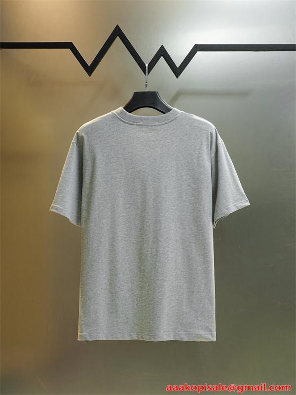 Tシャツ シンプルロゴ クルーネック アレキサンダーワン コピー ゆったりシルエット カジュアル Alexander wang