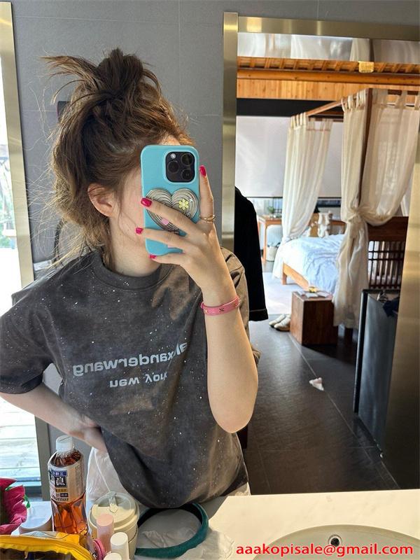 Alexander wang Tシャツ ヴィンテージ風 アレキサンダーワン コピー ゆるシルエット 韓国ストリート 夏人気