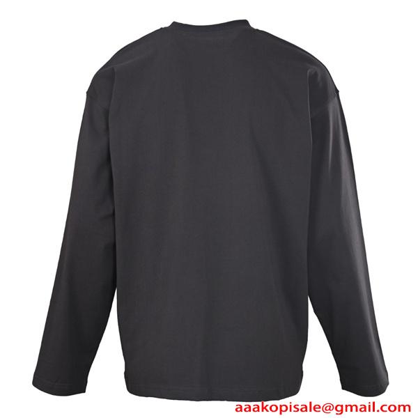 長袖Tシャツ スポーツ風ロゴ Alexander wang リラックスフィット デイリーウェア アレキサンダーワン コピー