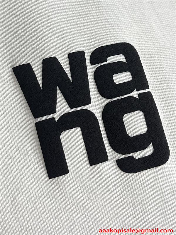 長袖Tシャツ Alexander wang ミニロゴ アレキサンダーワン コピー クリーンスタイル ゆったりシルエット 春秋