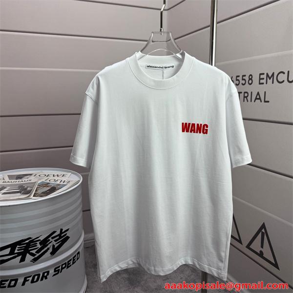 Tシャツ メンズ ワンポイント シンプル アレキサンダーワン コピー Alexander wang ストリート カジュアル