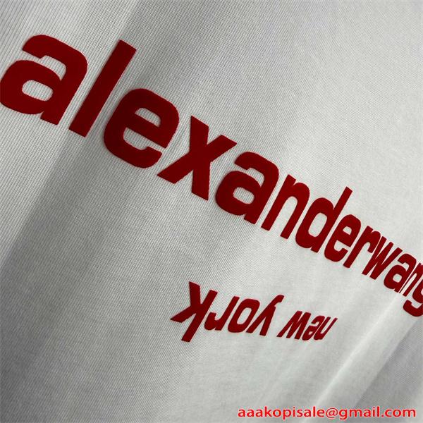 Tシャツ メンズ ワンポイント シンプル アレキサンダーワン コピー Alexander wang ストリート カジュアル