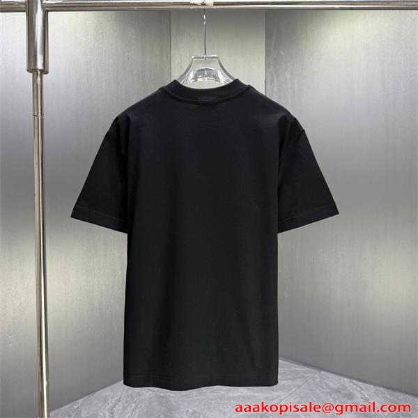 Moncler コピー モンクレール 半袖Tシャツ ブラック フロントロゴ