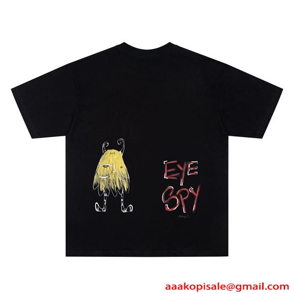  Chrome Hearts コピー 落書きプリント 半袖Tシャツ ホワイト グラクソ クルーネック クロムハーツ