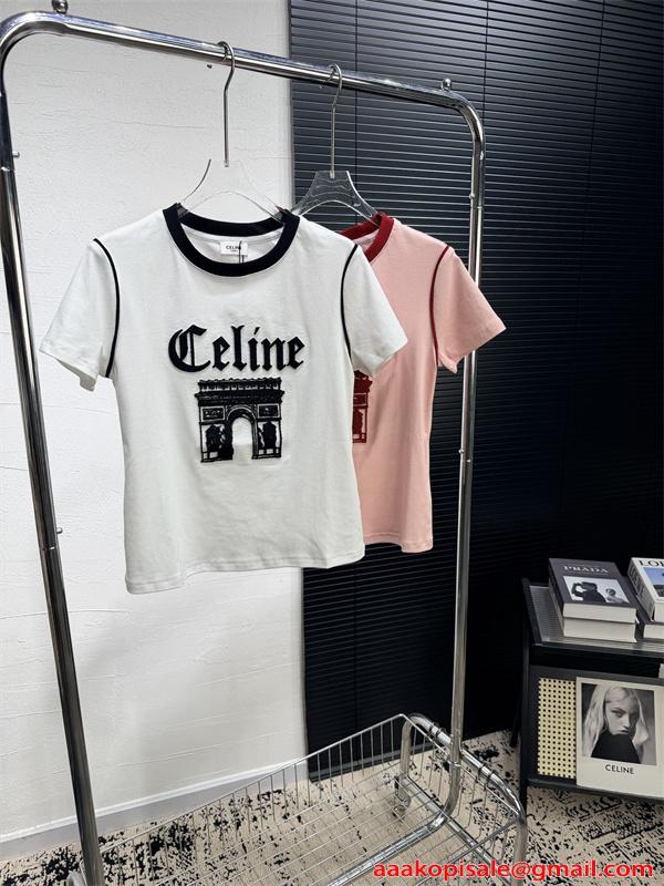 人気2026★CELINE セリーヌ tシャツコピーおしゃれ個性着心地清涼感抜群2色