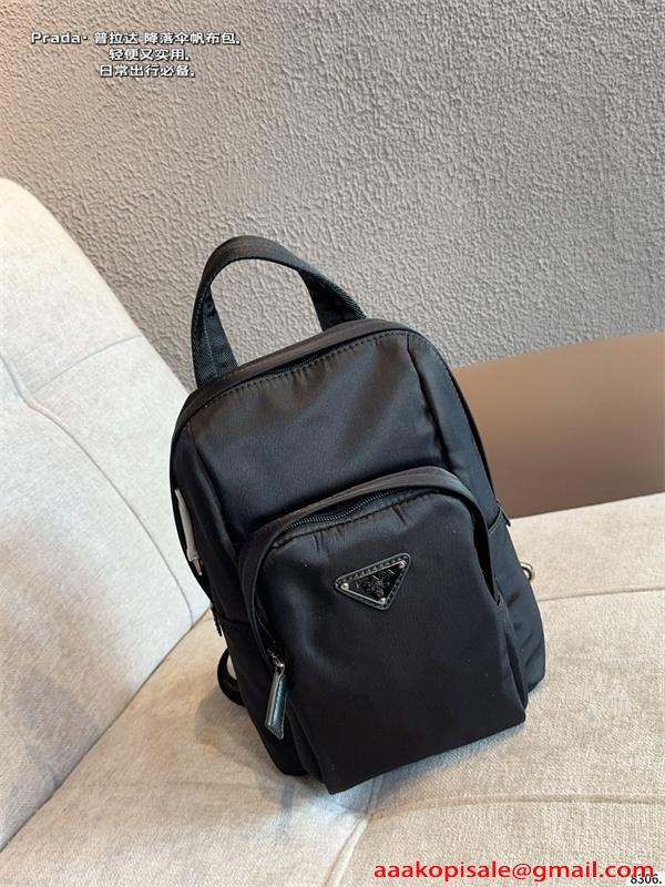 PRADA新作♥プラダ胸バッグスーパーコピーメンズファッション2026流行りナイロン製