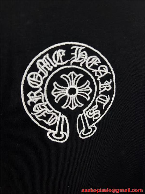 タンクトップ 激安 クロムハーツ コピー ブラック 刺繍デザイン クロスモチーフ ノースリーブ カジュアル CHROME HEARTS ストリート ゆったり シルエット 快適 夏 メンズ 