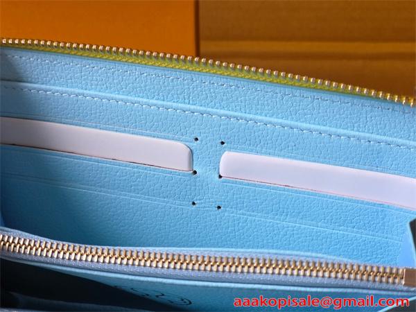 Louis Vuitton コピー ルイヴィトン M27504 長財布 モノグラムアンプラント イエロー ラウンドファスナー ゴールド金具 N級品  スリムウォレット 日本限定風