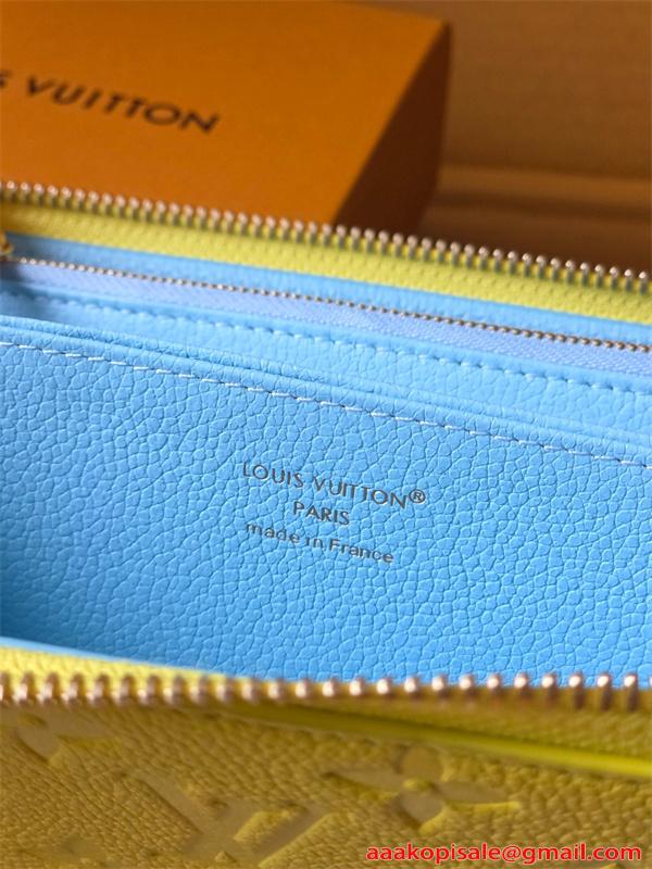 Louis Vuitton コピー ルイヴィトン M27504 長財布 モノグラムアンプラント イエロー ラウンドファスナー ゴールド金具 N級品  スリムウォレット 日本限定風