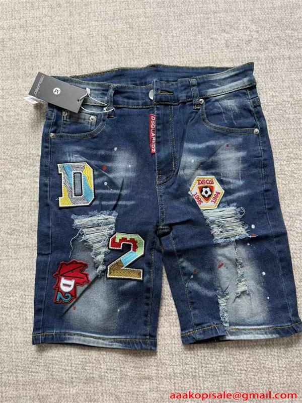 オシャレメンズDSQ2 & DSQUARED2☆ディースクエアードショットデニムコピー2026最新作人気