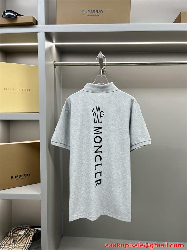 激安 メンズポロシャツ 半袖 トップス バックロゴプリント ワン