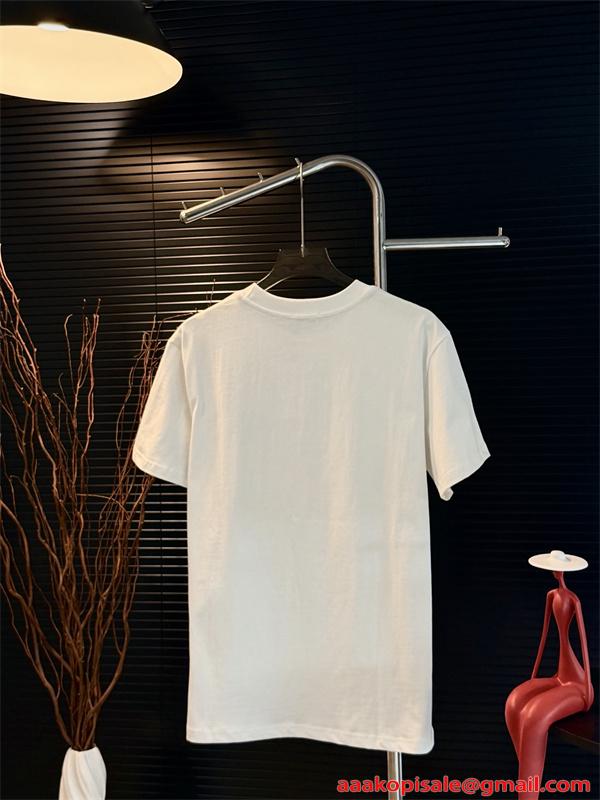 刺繍ロゴ モンクレール コピー コットン MONCLER 半袖Tシャツ 上質素材 シンプル 無地調 ルーズフィット メンズ レディース