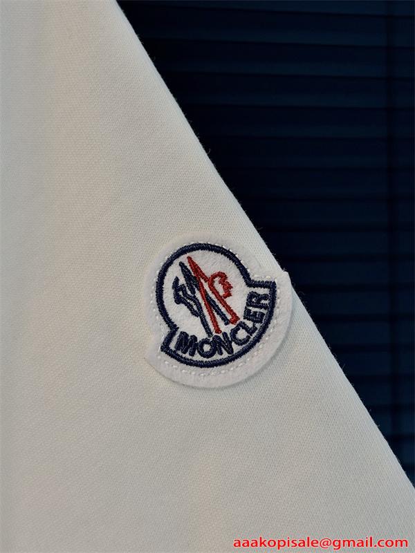 刺繍ロゴ モンクレール コピー コットン MONCLER 半袖Tシャツ 上質素材 シンプル 無地調 ルーズフィット メンズ レディース