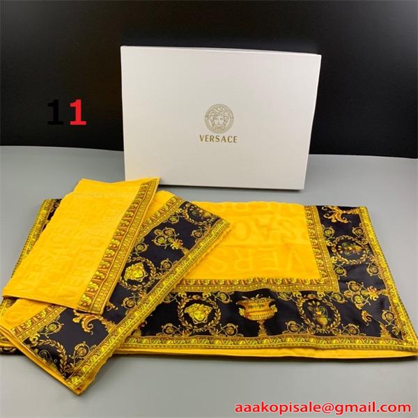 Versace 新作★★2026人気セットタオル3点セット ヴェルサーチコピー 上質なアイテム6色