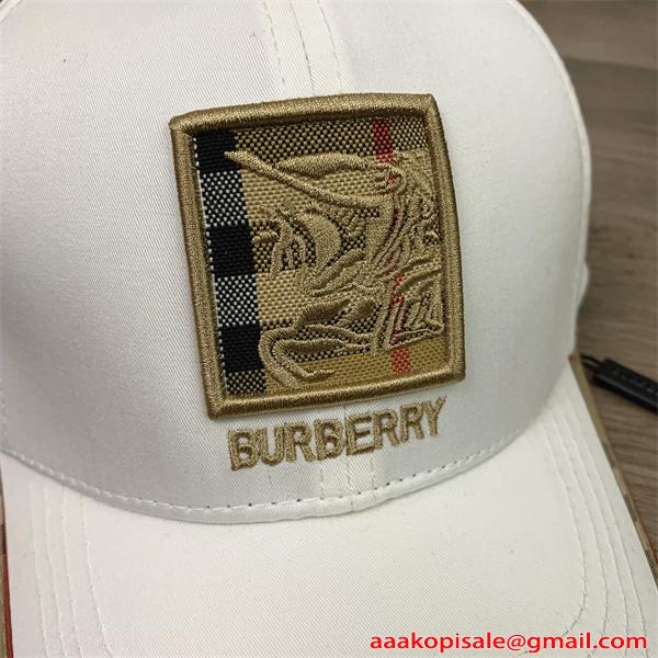 キャップ レディース メンズ 軽量 清潔感 通気性 刺繍ロゴ チェック切替 上品 シンプル 紫外線対策 デイリー 帽子 バーバリー コピー BURBERRY