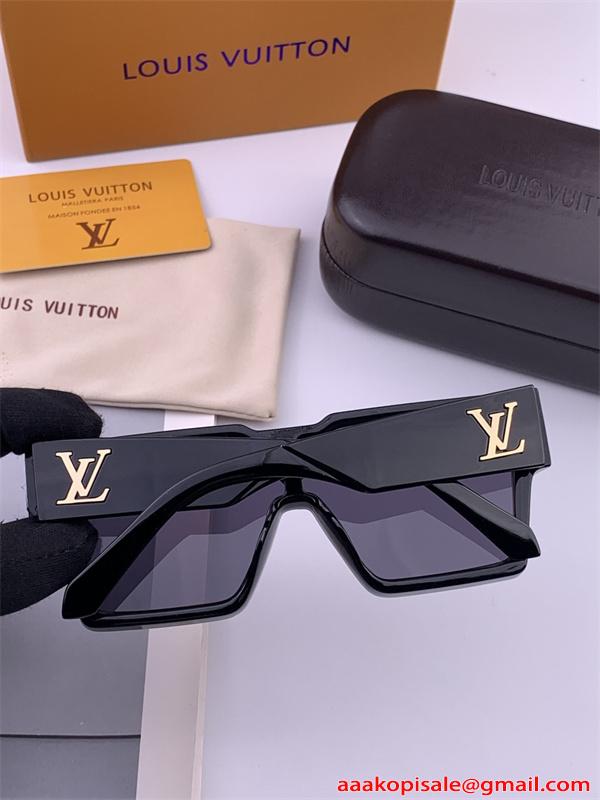  ルイヴィトン コピー サングラス ビッグフレーム メンズ レディース ラグジュアリー 小顔効果 個性派 UVカット  Louis Vuitton
