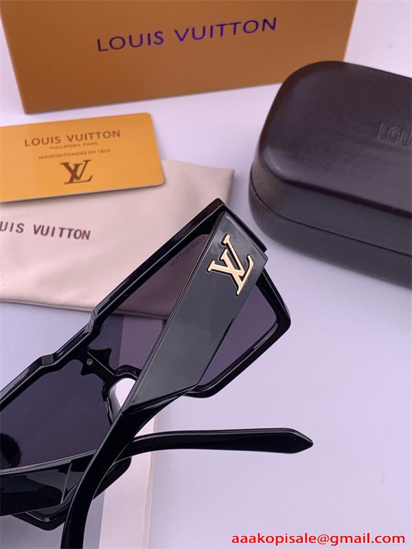  ルイヴィトン コピー サングラス ビッグフレーム メンズ レディース ラグジュアリー 小顔効果 個性派 UVカット  Louis Vuitton