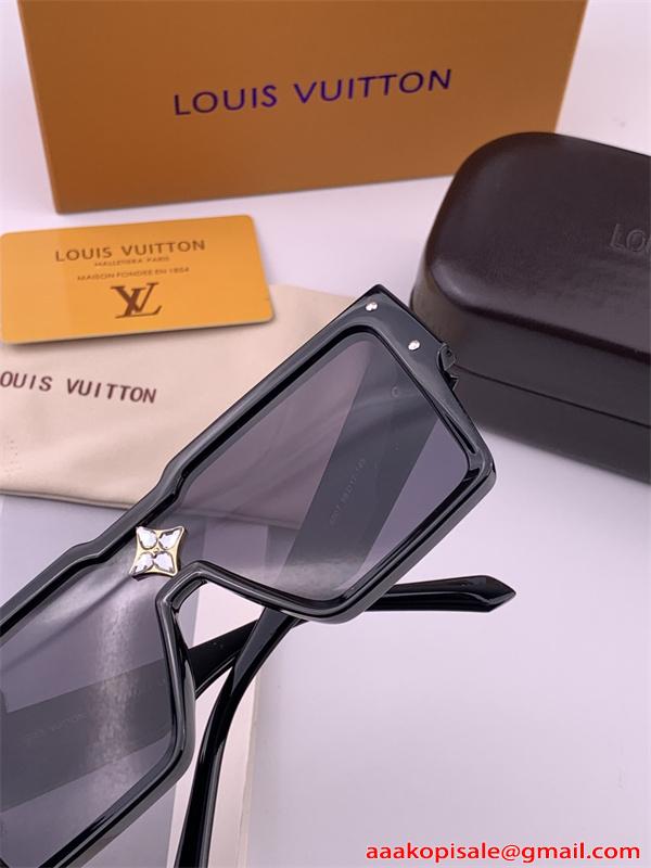  ルイヴィトン コピー サングラス ビッグフレーム メンズ レディース ラグジュアリー 小顔効果 個性派 UVカット  Louis Vuitton