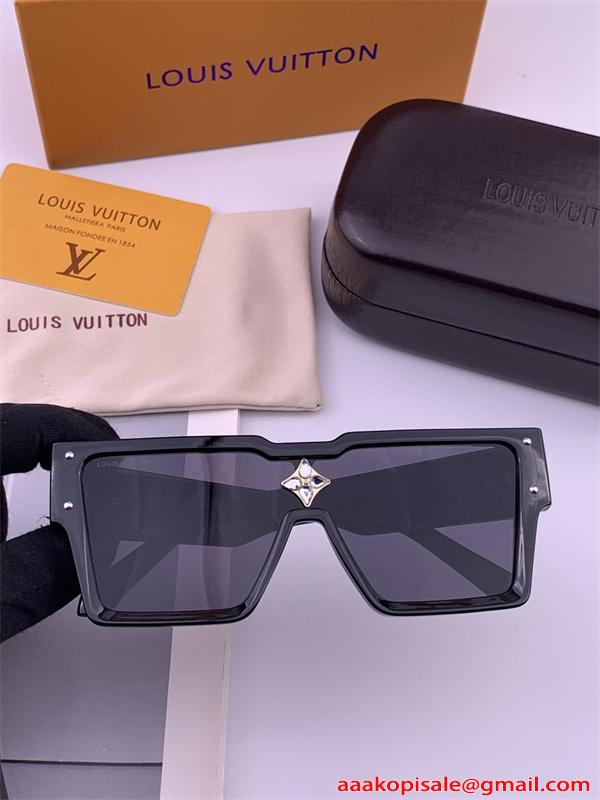  ルイヴィトン コピー サングラス ビッグフレーム メンズ レディース ラグジュアリー 小顔効果 個性派 UVカット  Louis Vuitton