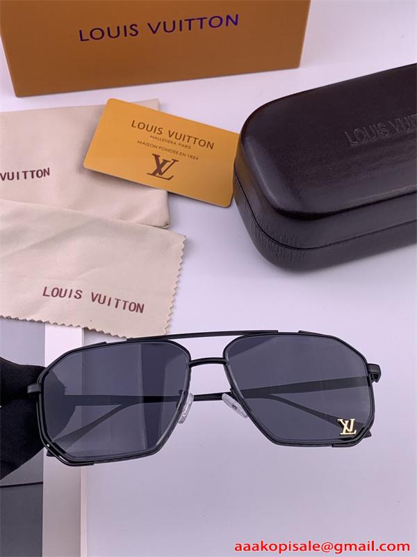 ルイヴィトン コピー Louis Vuitton 激安 サングラス メタルフレーム スクエア 華奢デザイン 上品 レディース UVカット 軽量 