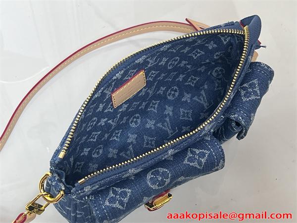 デニムバッグ レディース ミニショルダー モノグラム ジーンズ調 クロスボディ ルイヴィトン コピー Louis Vuitton