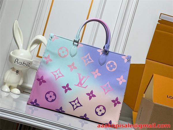 激安 トートバッグ レディース 大容量 グラデーション カラフル モノグラム 通勤バッグ ルイヴィトン コピー Louis Vuitton
