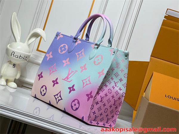 LOUIS VUITTON トートバッグ グラデーション 激安 トートバッグ レディース 大容量 グラデーション カラフル