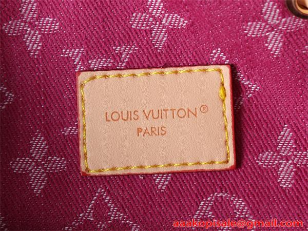 リュック レディース ピンク デニム モノグラム バックパック 大容量 2WAY ルイヴィトン コピー Louis Vuitton