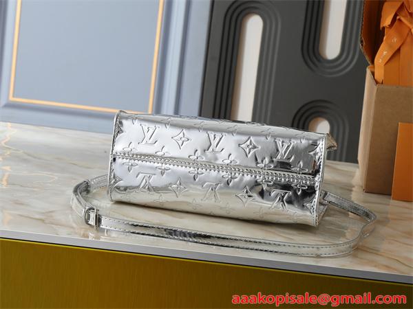 バッグ レディース 小さめ シルバー おしゃれ 軽量 ショルダー ルイヴィトン コピー Louis Vuitton