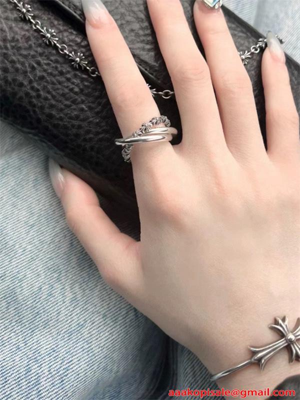 指輪 リング レディース メンズ シンプル クロス 細身 重ね付け セット アクセサリー 高見え カジュアル ギフト クロムハーツ コピー Chrome Hearts