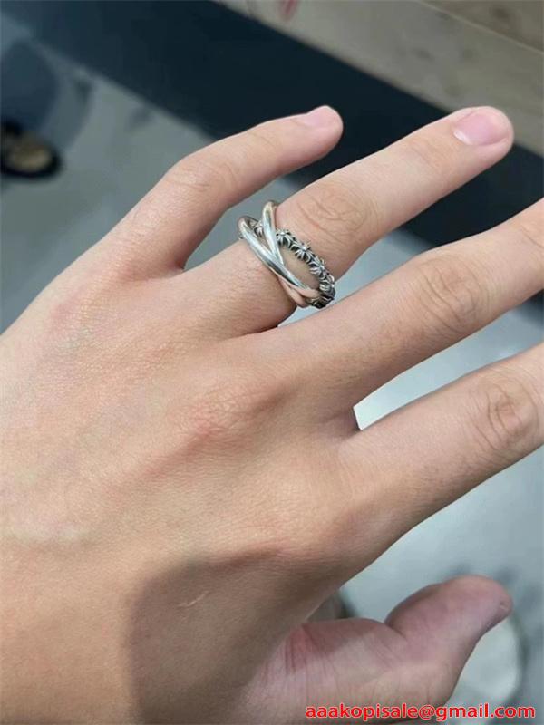 指輪 リング レディース メンズ シンプル クロス 細身 重ね付け セット アクセサリー 高見え カジュアル ギフト クロムハーツ コピー Chrome Hearts