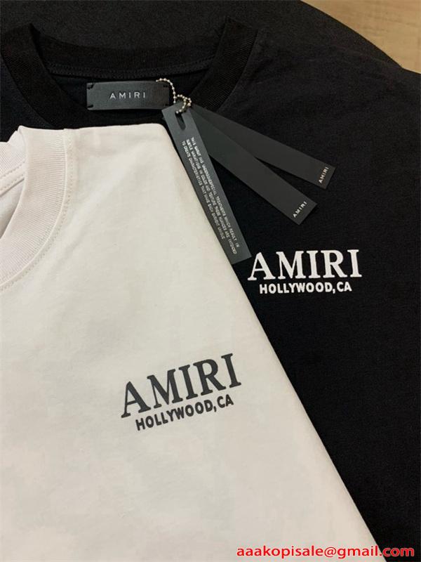 アミリ AMIRI コピー BONES STACKED Tシャツ メンズ 半袖 骨プリント ストリート ブラック ロゴT オーバーサイズ