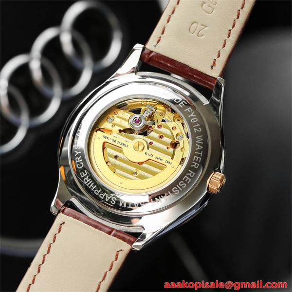 腕時計 メンズ ロレックス コピー ROLEX グリーン ブラック ゴールド ホワイト ブルー 自動巻き 機械式 スケルトン ムーンフェイズ風 レザーベルト 高級感  