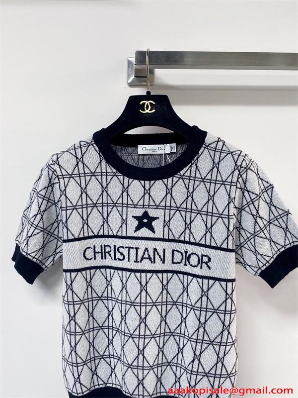 2026トレンド❤ディオールtシャツコピーDIOR新作登場 おしゃれなレディースニット半袖春夏カジュアル