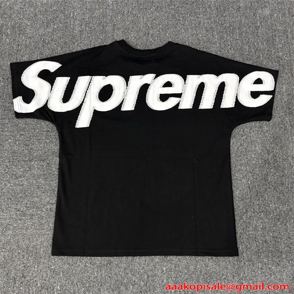  ワイドロゴ ビッグプリント ドロップショルダー ルーズシルエット ストリート シュプリーム コピー SUPREME