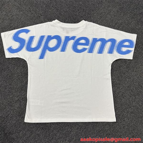  ワイドロゴ ビッグプリント ドロップショルダー ルーズシルエット ストリート シュプリーム コピー SUPREME