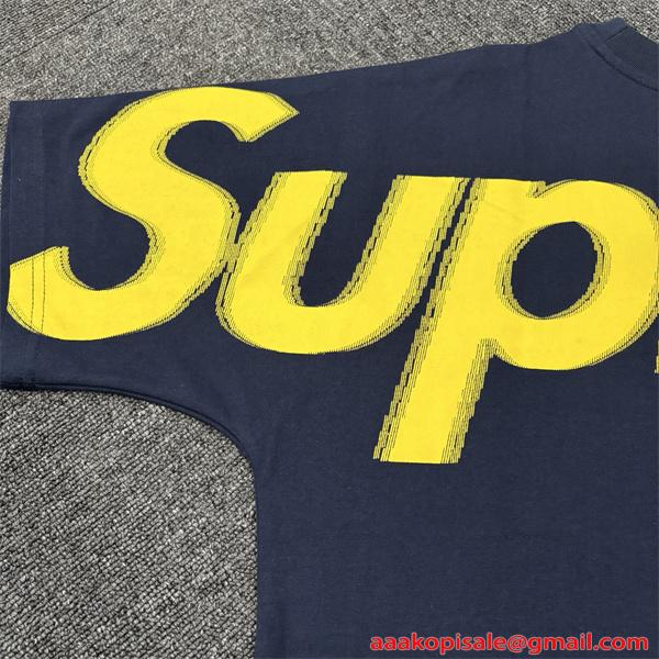  ワイドロゴ ビッグプリント ドロップショルダー ルーズシルエット ストリート シュプリーム コピー SUPREME