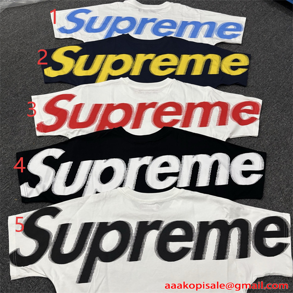  ワイドロゴ ビッグプリント ドロップショルダー ルーズシルエット ストリート シュプリーム コピー SUPREME