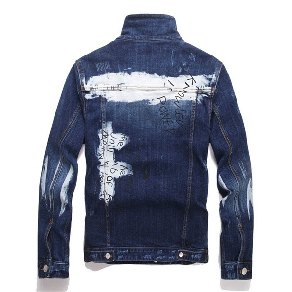  ダメージ加工 ペイントグラフィック ヴィンテージ風 長袖 ディースクエアード コピー DSQUARED2