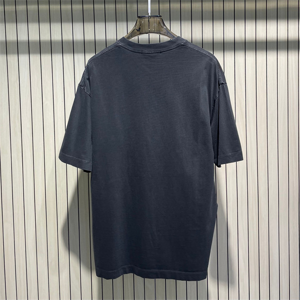 3カラー 半袖Tシャツ ストーンアイランド コピー  センターロゴプリント クルーネック Stone Island