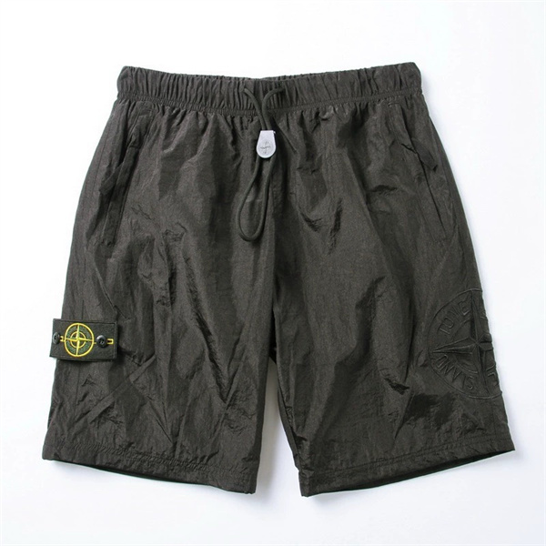  シャイニーショートパンツ コンパスパッチ ドローコード ウエストゴム ストーンアイランド コピー Stone Island