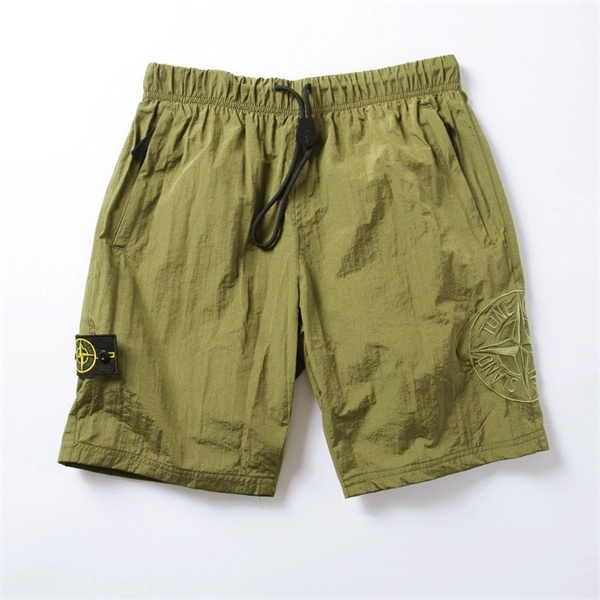  シャイニーショートパンツ コンパスパッチ ドローコード ウエストゴム ストーンアイランド コピー Stone Island
