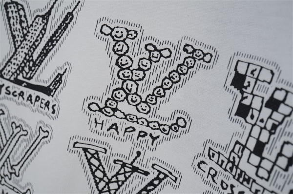 フロントLVグラフィック 半袖Tシャツ Louis Vuitton ホワイト ブラック ルイヴィトン コピー クルーネック ロゴプリント