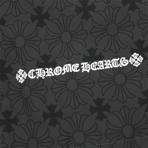ロス総柄 ブルゾン Chrome Hearts ネイビー ブラック クロムハーツ コピー スナップボタン スタンドネック バックU.S.Aロゴ